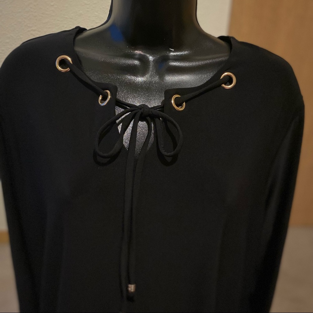 4/$20 Cato black 3/4 sleeve blouse